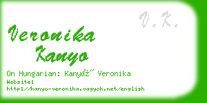 veronika kanyo business card